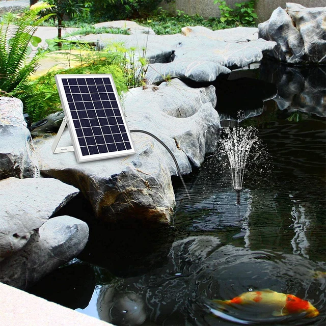 Floating Fountain Solar Fountain Water Pump Kit Solar Pump Submersible 8 Nozzles
