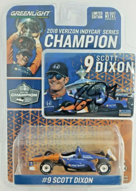 Greenlight 10835 2018 Scott Dixon #9 PNC Ganassi Signed 1/64 Autographed w/COA