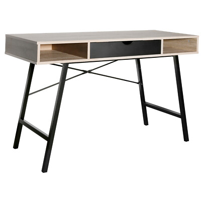 Avoria SCRIVANIA IN LEGNO CON CASSETTO 90*52*78 H COLORE AVORIO E PIANO LEGNO! 