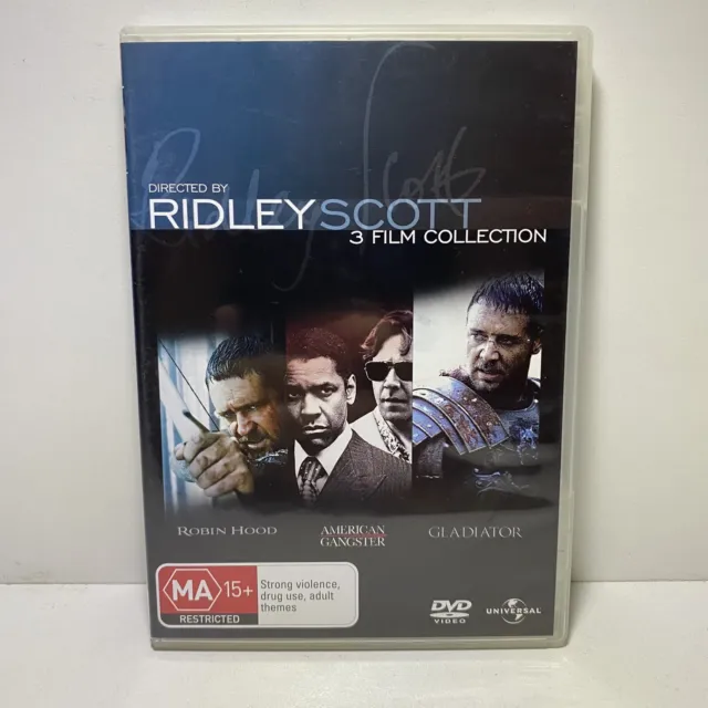 Robin Hood | American Gangster | Gladiator - DVD Region 4 - VGC + Free Post