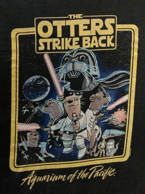 Otters Star Wars Parody T Shirt Black Medium The Empire Strikes Back Otter Funny