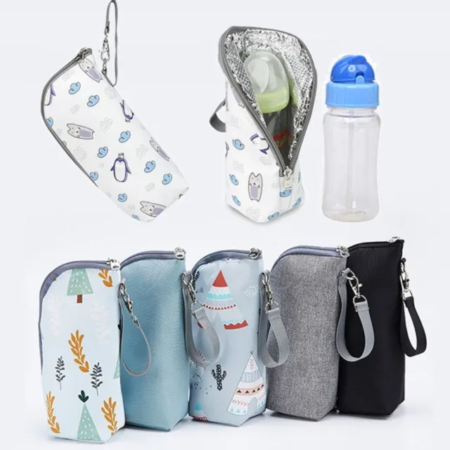 Aluminum Foil Baby Bottle Bag Outing Stroller Hanging Bag  Baby