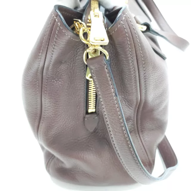 MIU MIU SHOULDER Bag Brown Leather 1055101 $10.50 - PicClick