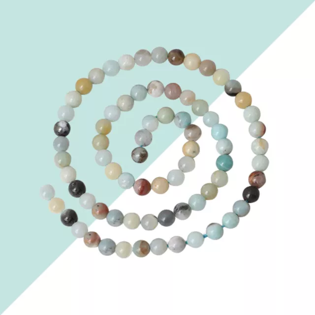 60 PCS Natural Stone Beads Dull Polish Meditation Stones Pearl