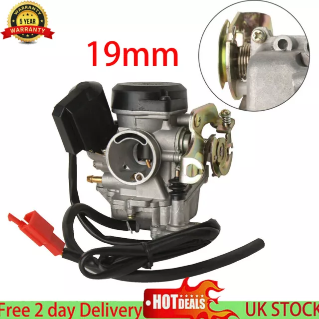 19mm Bore Carb Carburetor Replace For GY6 50cc 100cc 139QMA 139QMB Scooter Moped