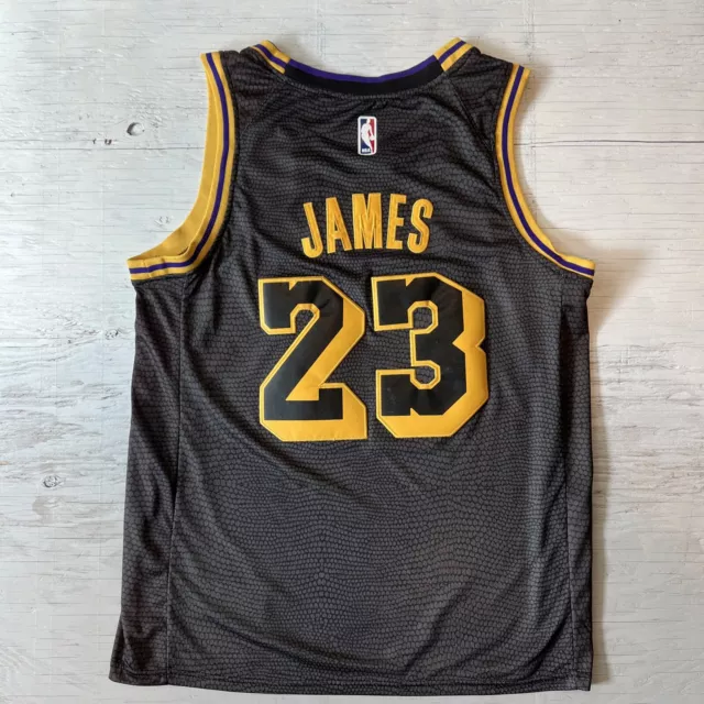 🏀New Lebron James Black 23# Mamba Edition Los Angeles Lakers Jersey