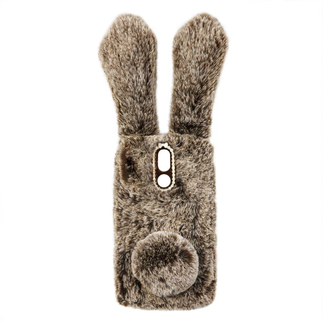 Housse de téléphone en peluche Oreille de lapin Quatre saisons All-Match Cadre