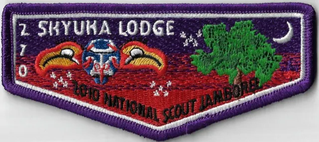OA Skyuka Lodge 270 2010 National Scout Jamboree Flap PUR Bdr. PAC [MX-10609]