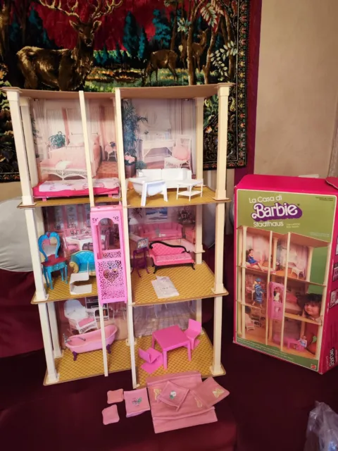 La Casa di Barbie – Stadthaus 1982 inkl OVP+Anleitung vollständig 1,06 m TOP!!