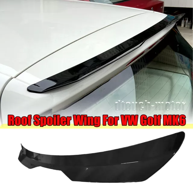 Aileron Arrière de Spoiler de Coffre Noir Brillant Pour VW Golf 6 TSI TDI 09-13 2