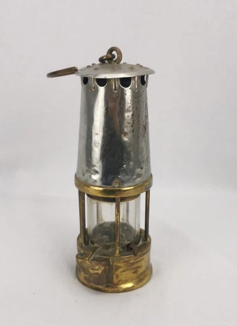 1976 Protector type 6 brass miners lamp Dipton Darlington Mining memorabilia