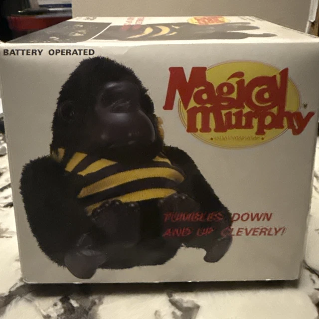 Grande Peluche Singe / Gorille Magical Murphy – 27cm – Vintage Années 80