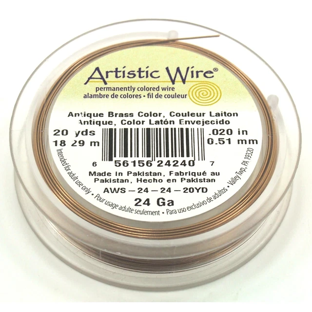 Artistic Wire Beading Craft Wrapping 24 Gauge 60ft