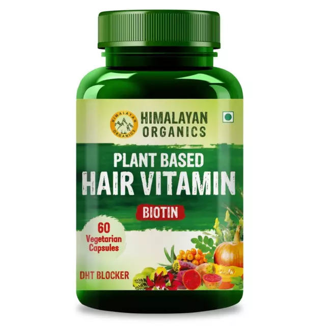 Himalayan Organics Capsule végétale de vitamine 60 pour cheveux à base de...