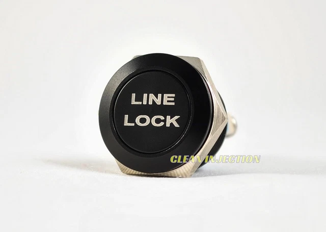 Nero 19MM Linea Blocco Burnout Momentaneo Attivazione Spingere Bottoni Fase Roll