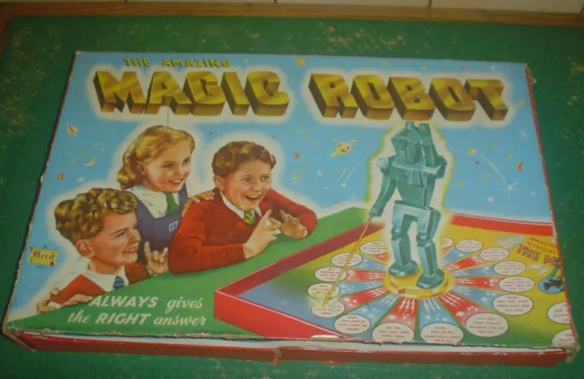 MERIT THE AMAZING MAGIC ROBOT VINTAGE 1950's BOARD GAME