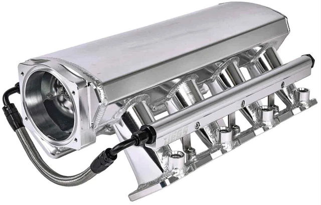 JEGS 513064 Fabricated Intake Manifold for GM LS3 and L92 [Polished Aluminum]