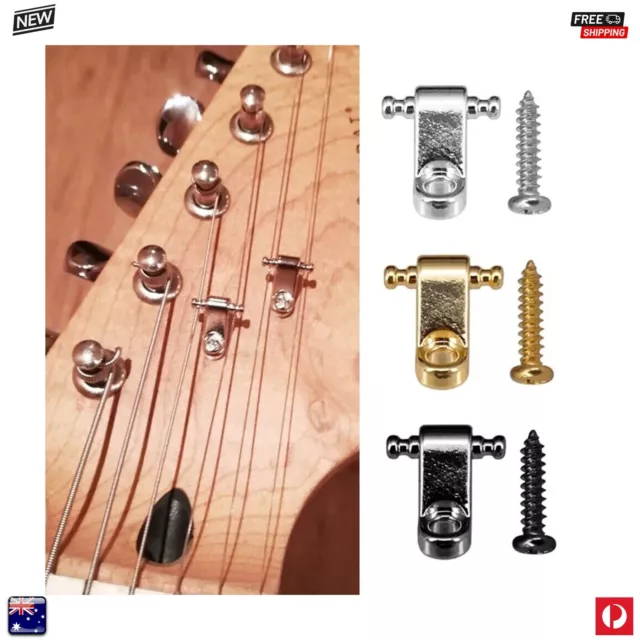 2 x Roller String Trees Electric Guitar Parts Tree Guide Strings Retainer - Z239