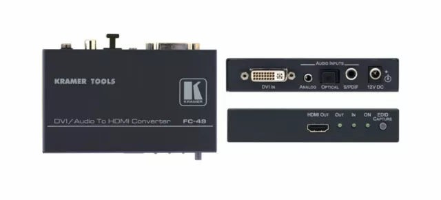 Kramer Fc-49 Dvi & Audio To Hdmi Format Converter & Audio Embedder