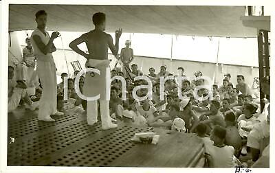 1935 GENOVA? Crociera Avanguardisti - Lezione di canto a bordo *Fotografia