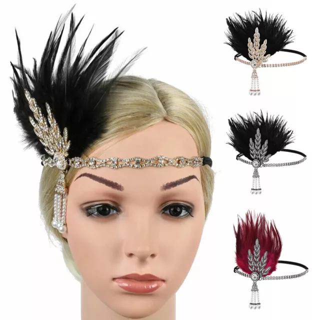 1920s  Headband Vintage Bridal Great Gatsby Flapper Party Headpiece Accessories