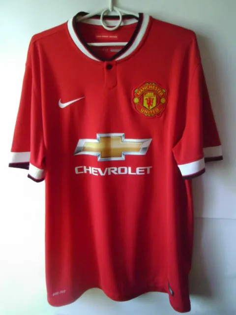 2014-15 Manchester United Home Shirt Jersey Trikot XL