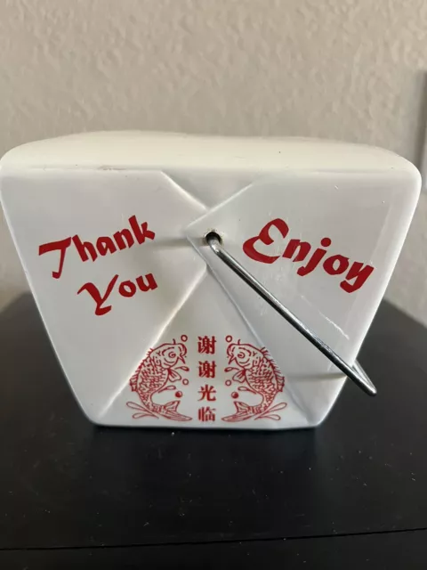 HTF!! Vintage Chinese Take Out Box BANK - FAB-New York