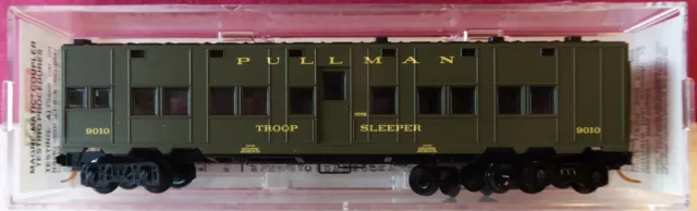 Micro-Trains Us Office Of Defense Trans 50' Std Boxcar Troop Sleeper, Rd #9010