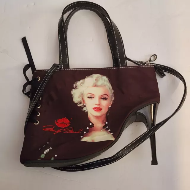 Vintage Marilyn Monroe High Heel Handbag Signed With Lip Print New without tags