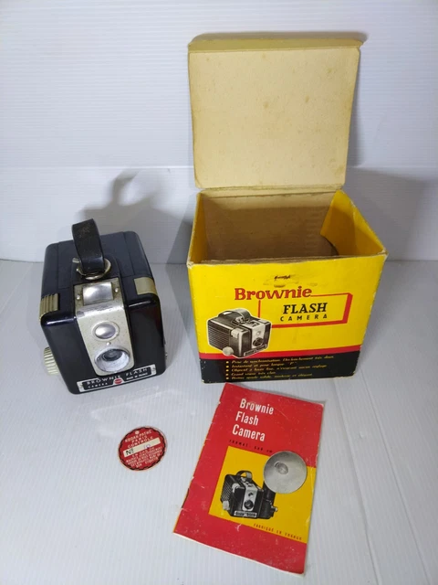 Appareil Photo KODAK BROWNIE FLASHMITE 20 – Vintage Argentique, Format 127, Des Années 1950. Non Fonctionnel, Idéal Pour La Déco Ou Collection. Pièce De Charme Garantie !