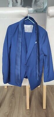 Boys holy communion suit River Island 3 piece with tie aged 8
