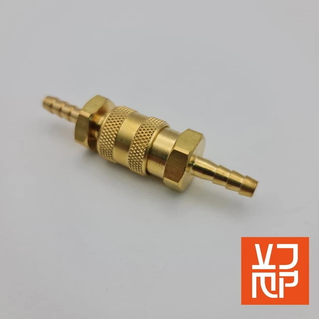 BRASS QUICK RELEASE Fuel Hose / Clutch Hose Coupling / Connector 6mm £