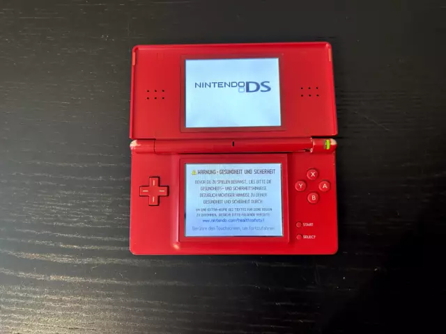 Nintendo DS lite - Rot Handheld - Spielkonsole - Scharnier defekt - getestet