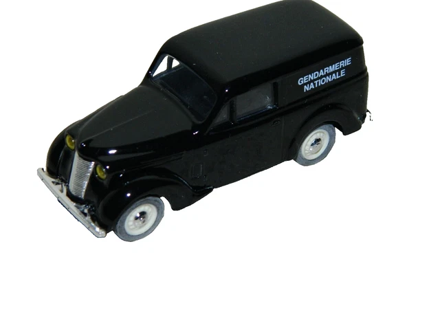 Modèle Réduit 1/43 Eligor Renault Juvaquatre Gendarmerie Noir - Vitrée, France, Neuf