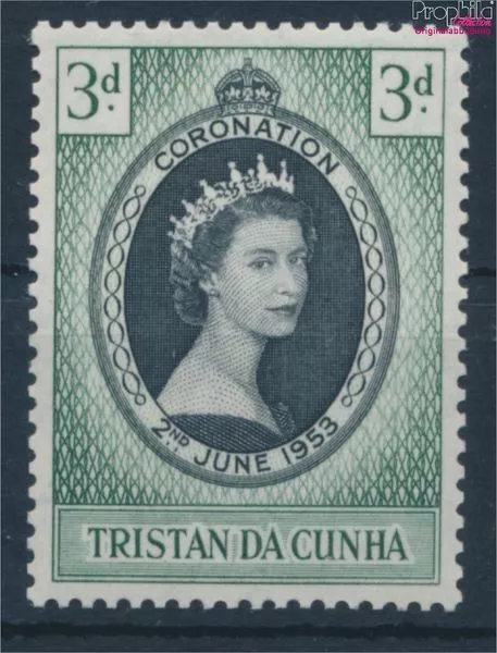 Briefmarken Tristan da Cunha 1953 Mi 13 postfrisch Königshäuser (10364113