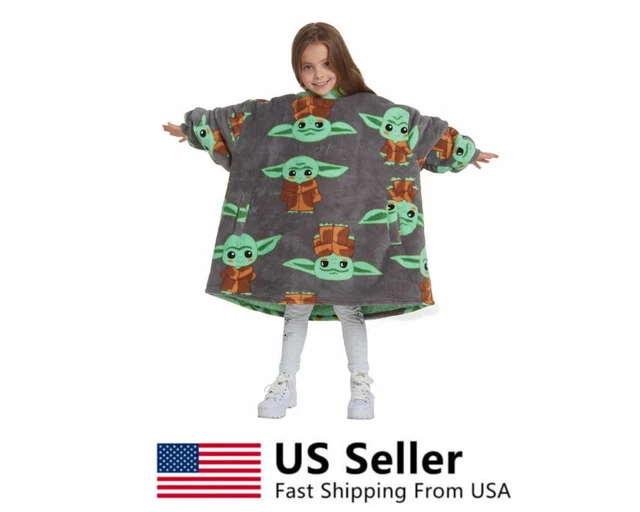 DISNEY STAR WARS Grogu The Mandalorian Baby Yoda Big Hoodie Blanket