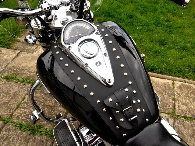 S) HONDA VTX1300 R, RETRO, S, C CUSTOM LEATHER TANK PANEL S) HONDA VTX1300 R, RETRO, S, C CUSTOM LEATHER TANK PANEL