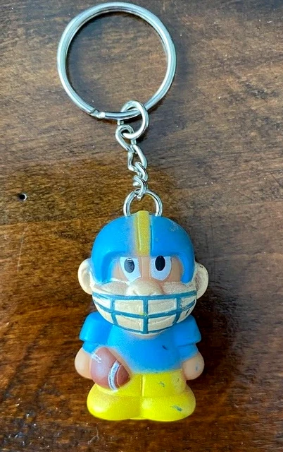 Paws STAR AWARDS Vintage Monkey Football Player Key Ring Keychain Fob