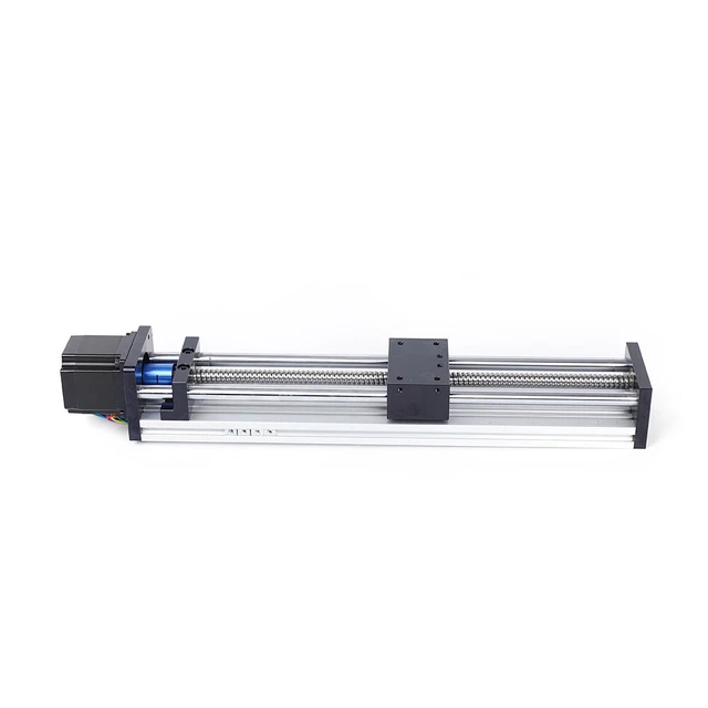 LINEAR GUIDE RAIL Slide Stage Actuator Ball Screw Motion Table Nema 23 ...