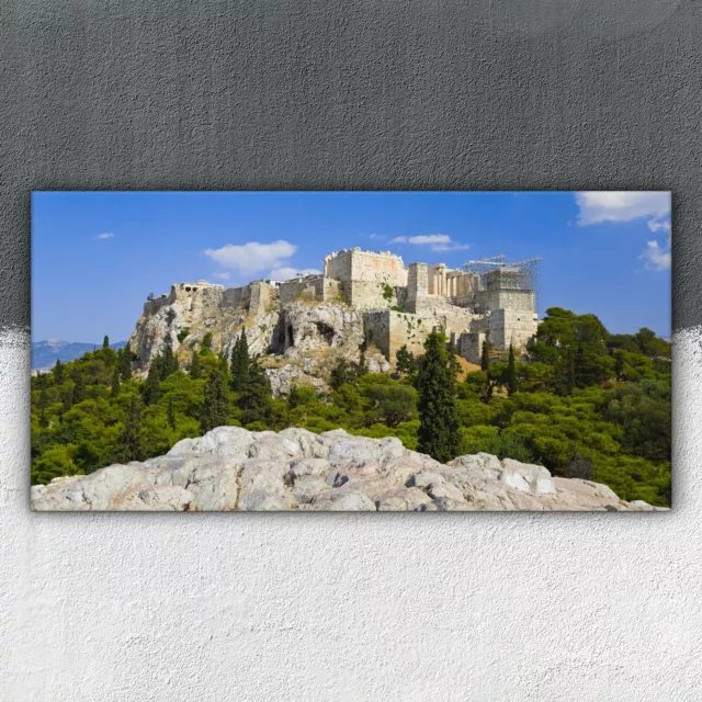 Parthenon Tempel in Griechenland 100x50 Leinwandbilder Wandbilder XXL Canvas