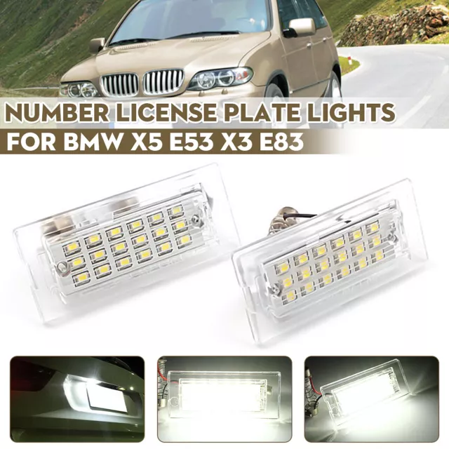 Feux Plaque Dimmatriculation LED Lampe Pour BMW X5 E53 1999-2006| X3 E83 2003-10