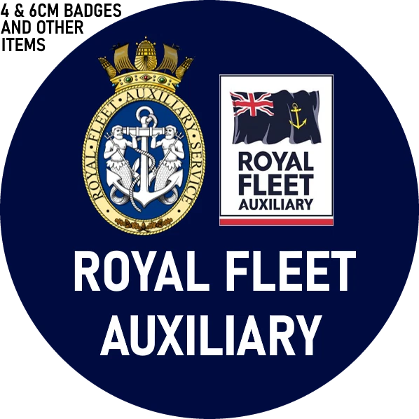 Bottoni Dorati Uniforme Royal Fleet Auxiliary Britannica - Nuovi, Non Emessi