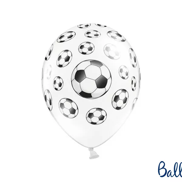 Palloncini Calcio Pallone Bianco 30cm 15pz