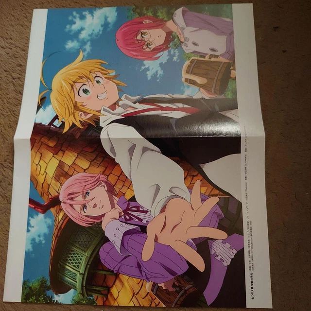 Os sete pecados capitais Meliodas pendurando pinturas de anime roll scroll  pôstas (Size : 30X45cm(11.81X17.71Inch))