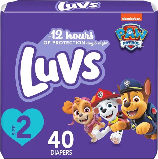 Diapers - Size 2, 40 Count,Paw Patrol Disposable Baby Diapers