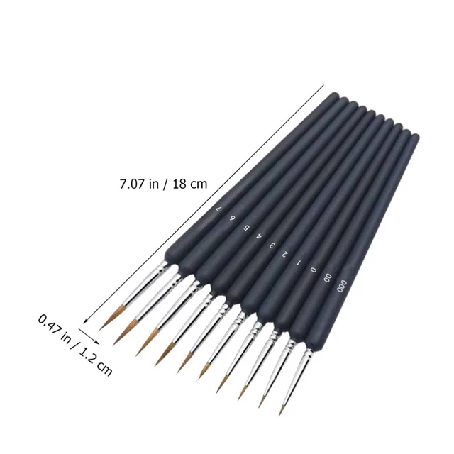 10Pcs Hause Schule Leichte Zeichnung Feine Pinsel Für Malerei Künstler 6