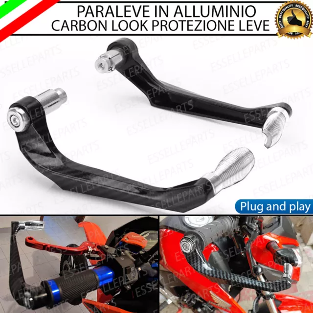 Paraleve Para Leve Freno Frizione Carbon Look Argento Per Yamaha N-Max 155