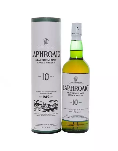 Laphroaig 10 Year Old Single Malt Scotch Whisky 700ml @ 40% abv