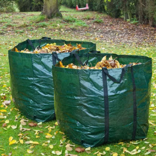 2x Heavy Duty Garden Bin Bag Large Waste Bin Refuse Sack Gardening Garbage Trash