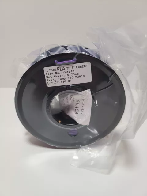 Haosegd 3D Printer Filament PLA 1.75mm 3-D Printing Material PURPLE NEW SEALED